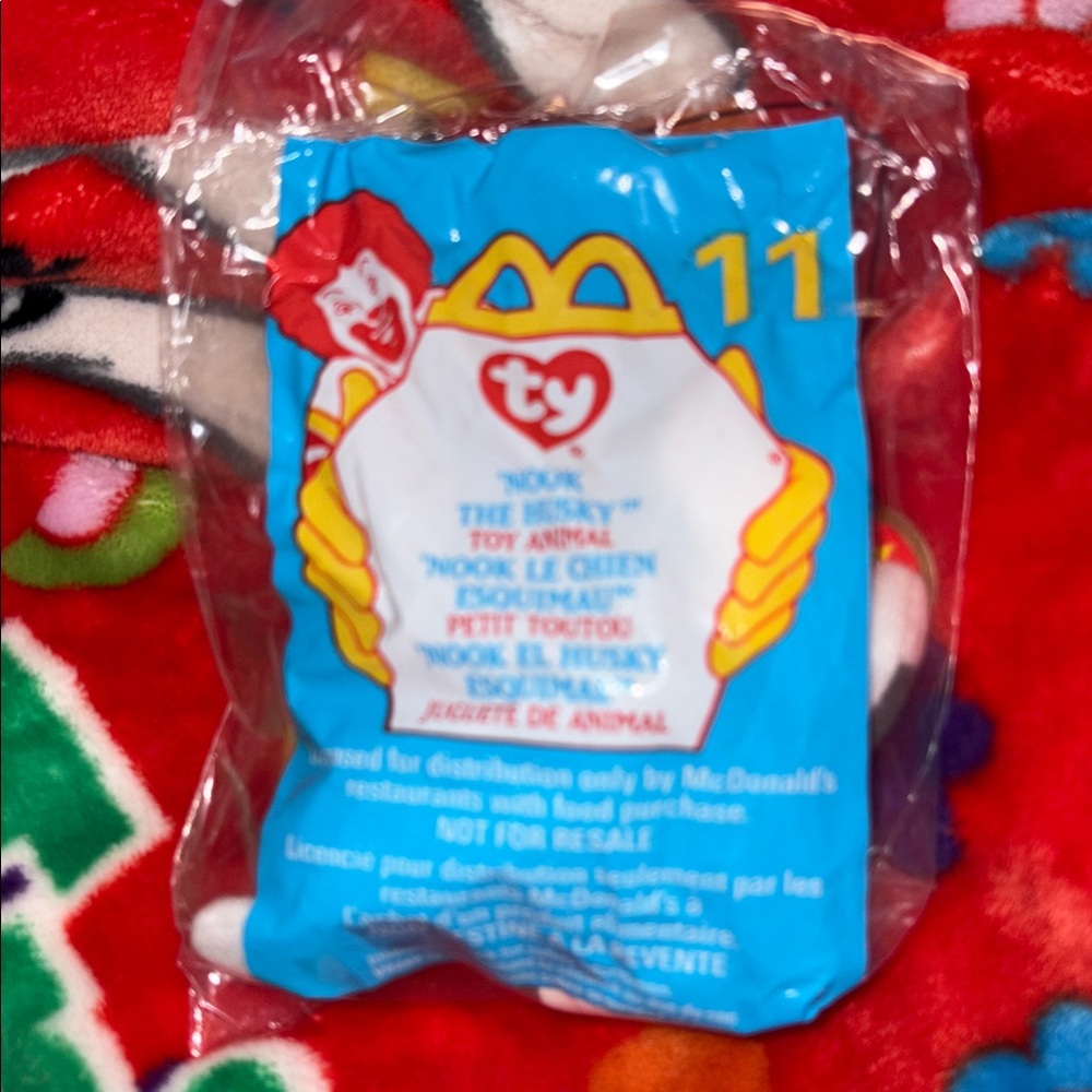 Ty nook the husky teenie beanie babies plush toy NEW IN BAG QUICK SHIP